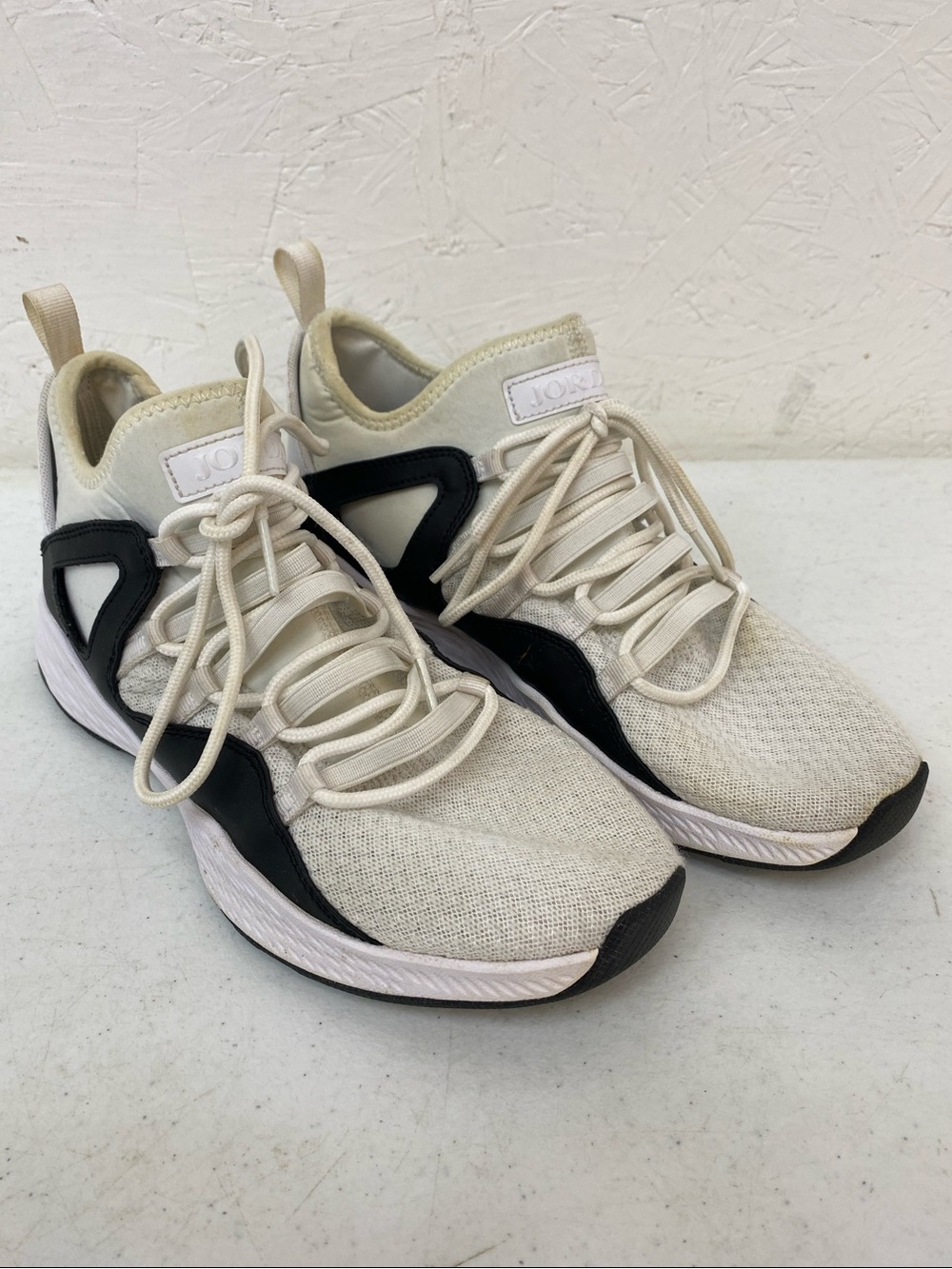 Jordan Kids Cream and Black Sneakers